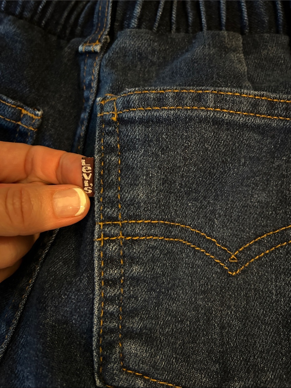 1980’s Levi’s Missus Sz 10M High-Rise Straight Leg Dark Blue Denim Jeans - Picture 2 of 6